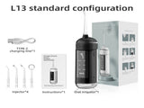 L13 Black Portable Electric Water Flosser - Handheld Teeth Cleaner, USB Rechargeable, Deep Oral V888-ELOSUNG11764