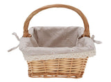 Wicker Picnic Basket Detachable Lining Vintage Spacious Capacity Hand Woven Basket for Camping V1294-YM0901-3111250051012