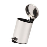 3L Household Stainless Steel Step Pedal Trash Can Dustbin Rubbish Garbage Bin Container V1294-YM0901-3112200048811