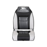Seamanship 2X Folding Boat Seats Marine Seat Swivel High Back 12cm Padding Black BS-86522-BK