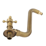 S Spout Antique Wall Mounted Single Cold Anti Freeze Copper Bathroom Basin Kitchen Sink V1294-YM0901-3112230060611