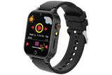 Kids Smart Watch Touch Screen Elastic Strap Smartwatch With Video Camera Pedometer-Black V1263-JX-7641-3