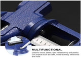 1Pc Professional Blue Clamp-on Table Vise with Rotating Swivel Base for Crafts V1192-AZ-W-32322