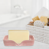 2 Count Soap Holder Kitchen Asseriories Sponge Rack Shower Dish Draining Ceramic Household V1370-AZ4-16046