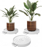 CARLA HOME 2-Pack Rolling Plant Stand with 360&deg Wheels for Indoor Pots V178-36286