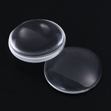 60 Pcs Glass Dome Clear Round Tiles Clear Non-calibrated Round 1 Inch/25mm Pendants Photo Jewelry V1369-AZ3-W-17019