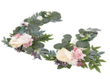 2pcs Hanging Flowers Swag ABS Artificial Decorative Arch Flowers with Bandage for Wedding V1294-YM0718-3115220088211