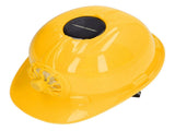 Hard Hat with Solar Fan Plastic Ventilated Safety Helmet Breathable Hard Cap with Removable Lining V1294-YM0901-3111230238113