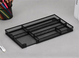 Desk Drawer Organizer, Small Metal Mesh Drawer Organizer Tray, Office Pencil Drawer Organizer V1369-AZ3-W-14498
