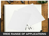 White Water-Soluble Colored Pencil Paper with High Gloss Finish, Perfect for Artists, Drawing, and V1370-AZ4-14209