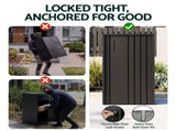 Gardeon Parcel Letterbox Drop Box Package Slot MailBox Black PDB-L-98-BK