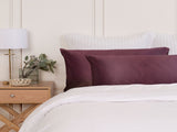 SILK PILLOW CASE TWIN PACK - SIZE 51X76CM - Malaga Wine ABM-10002253