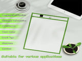 Dry Erase Pocket Reusable Sleeves, Plastic File Sleeves Page Protectors for Teachers Classroom V1369-AZ3-W-11301