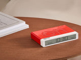 Lexon Flip Classic Reversible Alarm Clock PANTONE - 2035 Red V398-LD-LR157PT-R