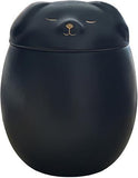 Small Dog Urn,Pet Urn,Pet Urns for Dogs,Pet Cremation Urn,Dog Urns for Ashes,Ceramic Dog Loss, V1107-136-96637-BLK-L