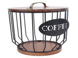 Rustic Filter Holder with Lid Filter Storage Container Pod Holder for Counter V1294-YM0706-3118230161111
