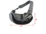 Black Portable Pet Sling Backpack for Small Dogs and Cats Size S with Breathable Mesh Design V888-ELOSUNG43828
