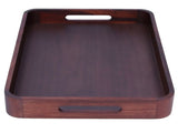 Walnut Rectangular Tray Wooden Dinner Plate Fruit Tray Household Tea Cup Holder for HomeSmall V1294-YM0721-3118210081011