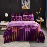 Erena Purple Quilt/Doona/Duvet Cover Set - Super King Size V493-MSK-478