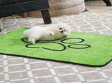 2 Pcs Artificial Grass Pet Mat Soft, Fast-Drying & Non-Slip Sleeping Pad for Cats and V888-ELOSUNG36868