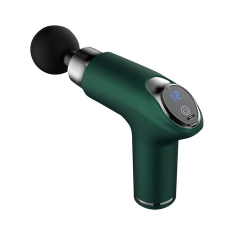 12-Speed Vibrating Mini Muscle Massager / Massage Gun - Green PRL-3068212060DBT