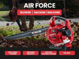 BAUMR-AG Cordless Leaf Blower Vacuum Petrol Hand Garden Lawn Held Vac 2-Stroke V219-BLWPTLBMRA2C5