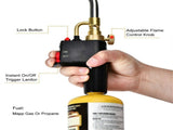 Propane Mapp Torch Head with Trigger Igniter 3 Nozzles TS8000 High Intensity AU V201-GAA0123BW8AU