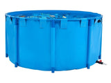 Canvas Fish Pond, 1700 L Capacity Above Ground Fish Pond, Foldable PVC Koi Tank, Round Goldfish Tank V952-DSYCLS15MZJ1IJQEO001V0