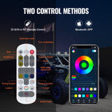 2 PCS 3 FT Whip Light, APP & RF Remote Control Led Whip Light, Waterproof RGB Chasing Lighted Whips V952-NBKJPPTDZ3YC08D12V9