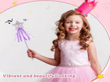 24 Pcs Glitter Star Magic Wand Princess Wand Fairy Angel Star Stick with Ribbon for Girl Kid V1258-DP02-C-2738
