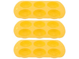 HOOWIFFY Silicone Baking Mold Lemon Slice Shaped for Soap Making Yellow 3Pcs V1189-WXFWAL-20260326-02271
