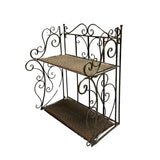 French Provincial 2 Tier Ornate Wall Shelf 60cm V637-74152SHL