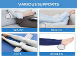 Pillow Neck Pillow for Sleeping Round Bolster Pillow with Shredded Memory Foam Cotton Insert Fluffy V1366-AZ2-W-12344