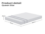 25cm Queen Reversible Gel Memory Foam Mattress BedStory Medium & Firm XFGH-MA-H-MF-25-Q-WH