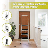 Foldable Non Slip 4 Step Steel Ladder V63-802117