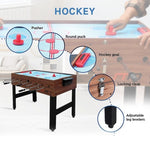 4FT 3-in-1 Games Foosball Soccer Hockey Pool Table V63-834011