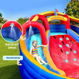 Kids Inflatable Pool Water Slide Cannon Splash Park Toss Game 408X386CM IOT-B-DD-73040-MC