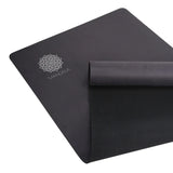 Mandala Yoga Mat Premium Bundle, Includes Yoga Mat 188cm H x 61cm W, Yoga Strap & Steel Hydration V398-MA-494BLK