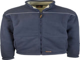 Mens Full Zip Sherpa Polar Fleece Jumper Lined Warm Winter Jacket Pullover - 3XL V563-CJ35-NVY-3XL