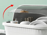 Dish Drying Box Multifunctional Space Saving Dish Drainer with Lid Cover for Kitchen Accessories V1294-YM0706-3118230174011