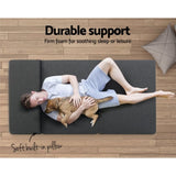 Giselle Bedding Foldable Mattress Folding Foam Bed Floor Mat Grey FOAM-MFM-LOGI-GY
