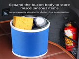 11-Piece Car Wash and Detailing Kit - 9L Blue Collapsible Oxford Fabric Bucket, Microfiber Towels, V888-ELOSUNG53188