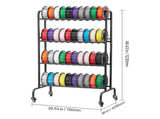 3D Printer Filament Storage Rack, 4 Tier Heavy Duty Storage Shelf, Rolling Filament Spool Holders V952-3DDYSNJYDSSCMA4RR001V0