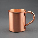 Hand Polished Pure Copper Straight Drinking Mug, Rolled Rim Insulated Cup Matching Copper Mug And V1366-AZ2-W-16878