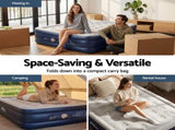 Weisshorn Air Mattress Queen Inflatable Bed 46cm Air bed Cube AMAT-CUB03-46-Q-GYBL