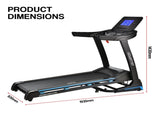 Powertrain V1200 Treadmill with Shock-Absorbing System Exercise Cardio Running Home Gym TML-LJJ-V1200