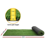 Prime Turf Artificial Grass 2mx5m 10mm Synthetic Fake Lawn Turf Plant Plastic Olive AR-GRASS-10-205M-OL