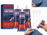 Fabric Glue Permanent, No Sew Washable Clear Clothing Adhesive for Fabric Leather Denim Cotton V1366-AZ2-W-11110