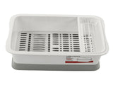 Dish Drainer Minimalist Dustproof Space Saving Dish Drying Bowl with Lid for Home Kitchen L V1294-YM0716-3118220114212