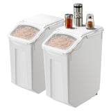 VEVOR 4.5Gal/20Lx2 Large Ingredient Storage Container Airtight Kitchen Flour Bin V952-ZMXMX2G40LBTN0ZRXV0